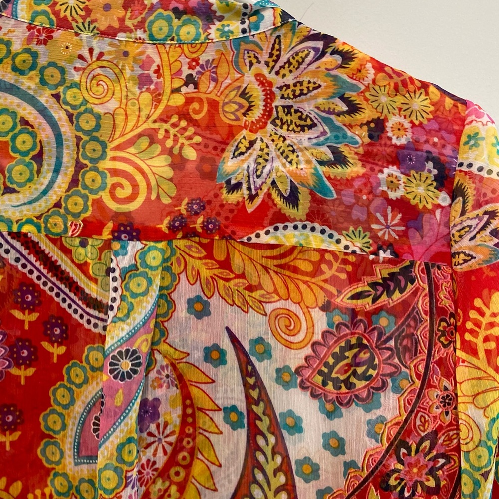 Soft Surroundings Colorful Button Front Tunic. - image 5